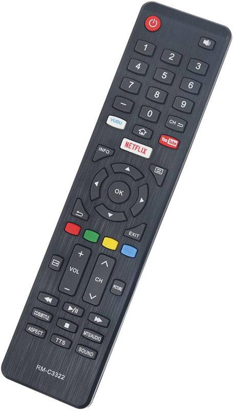 RM-C3322 Replaced Remote fit for JVC 4K Smart LED TV LT-43MA877 LT-49MA877 LT-50MA877 LT-55MA877 LT-58MA887 LT-65MA877 LT-55MA888 LT43MA877 LT49MA877 LT50MA877 LT55MA877 LT58MA887 LT65MA877