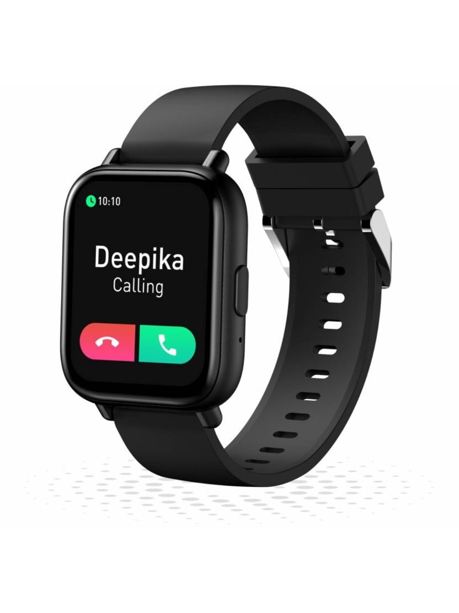 Gionee Stylfyt Ai Bluetooth Calling Metallic Frame Smartwatch (Matte Black Strap)