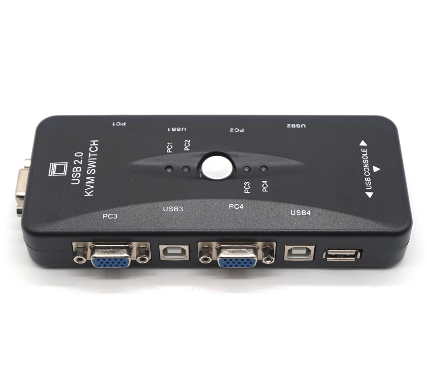 Plugadget 4 Ports USB2.0 KVM Switch Selector VGA Print Auto Switch Monitor Box VGA Splitter KVM Switch