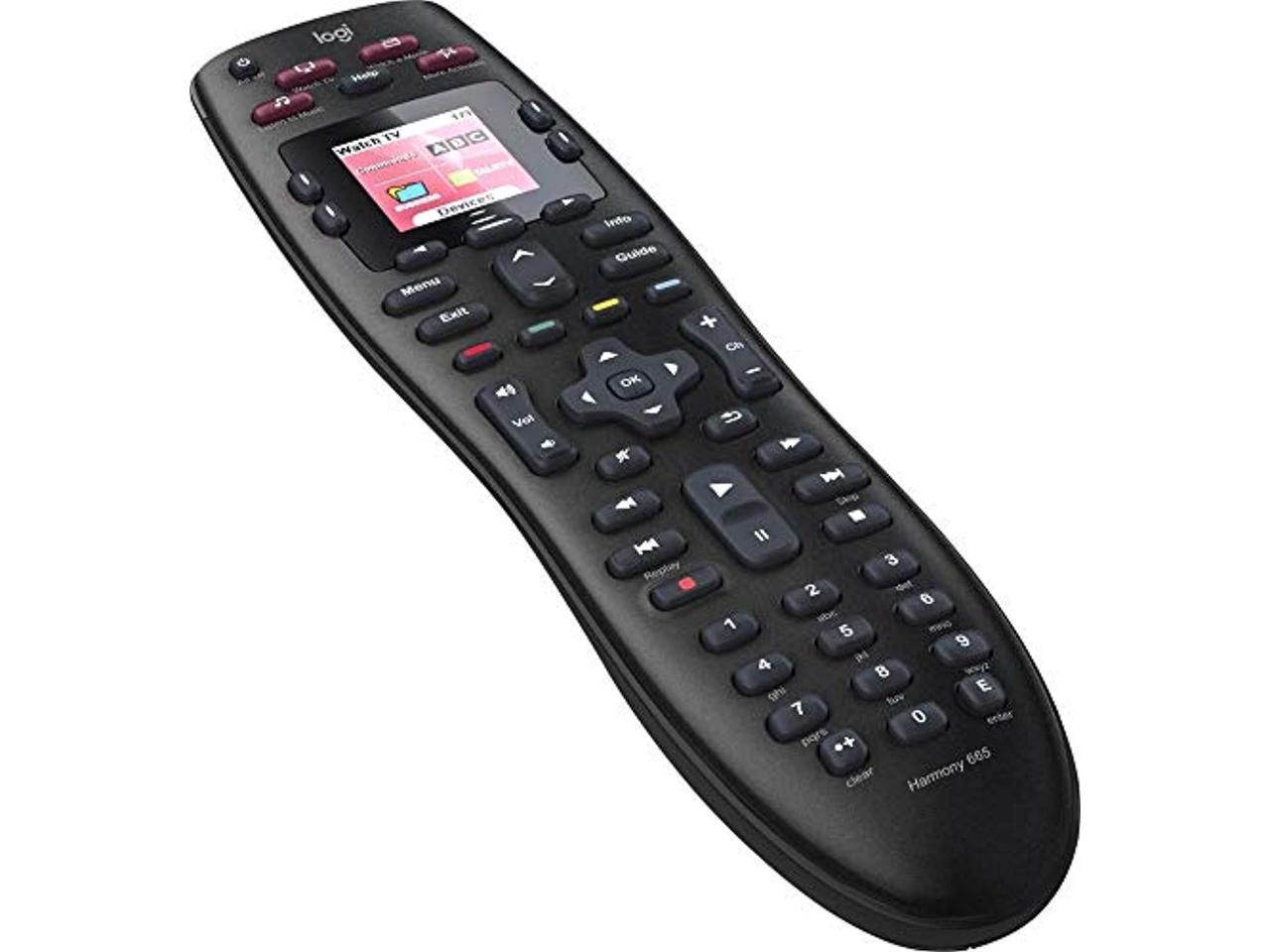 Logitech Harmony 665 10-Device Universal Backlit Remote Control 915-000293 Cable