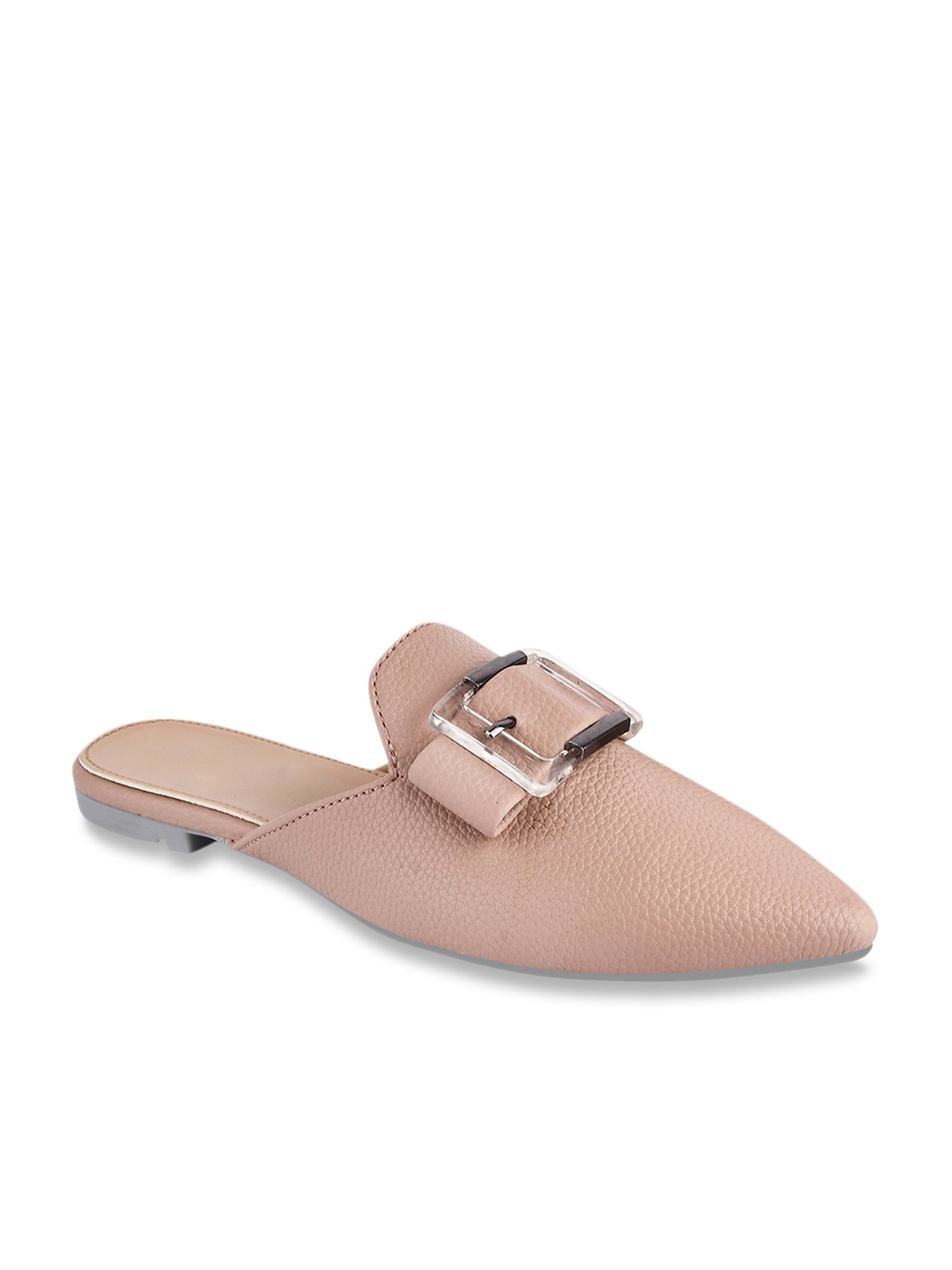 The White Pole Women's Pink Mule Shoes