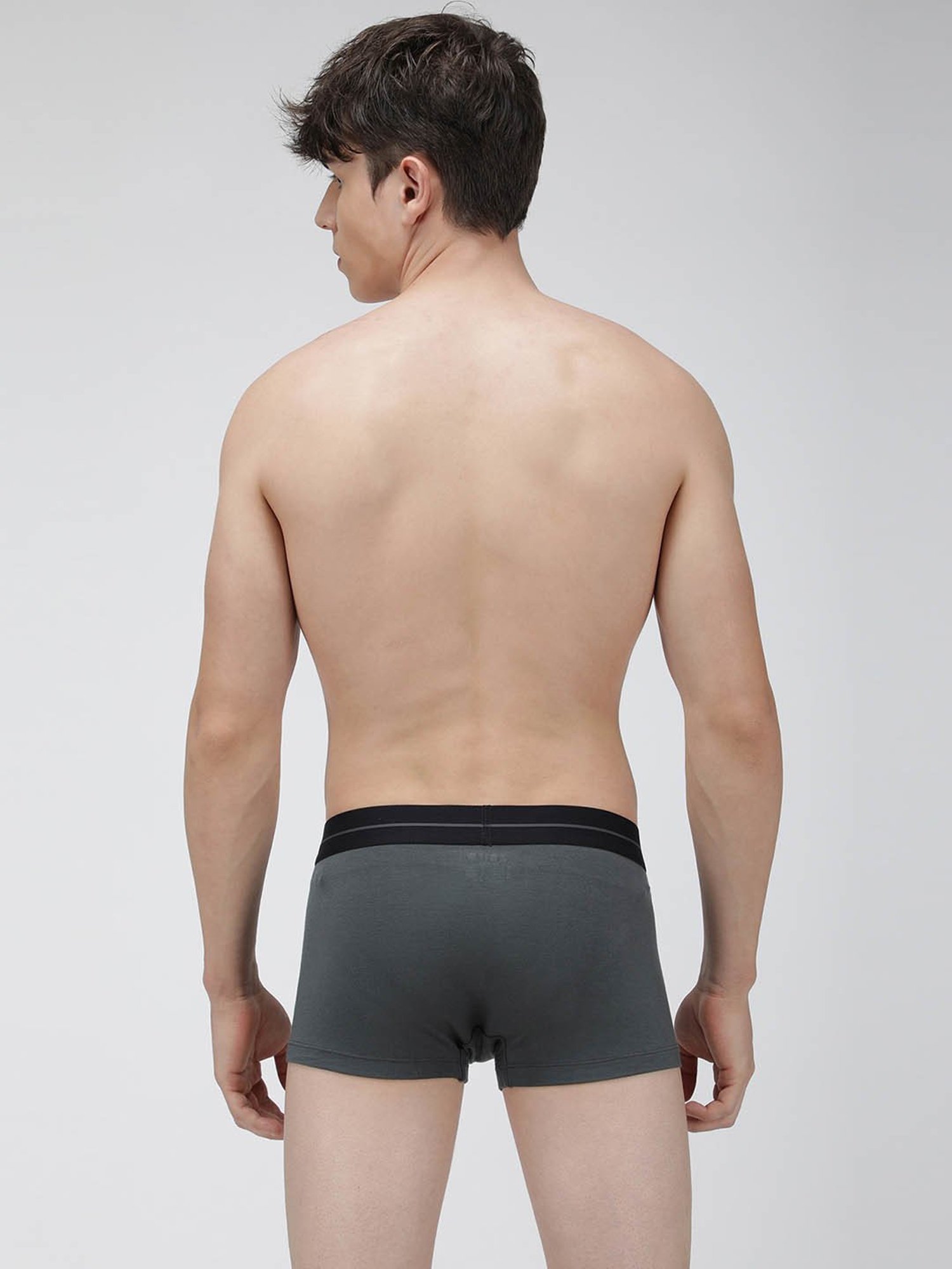 Zoiro Steal Grey Regular Fit Trunks