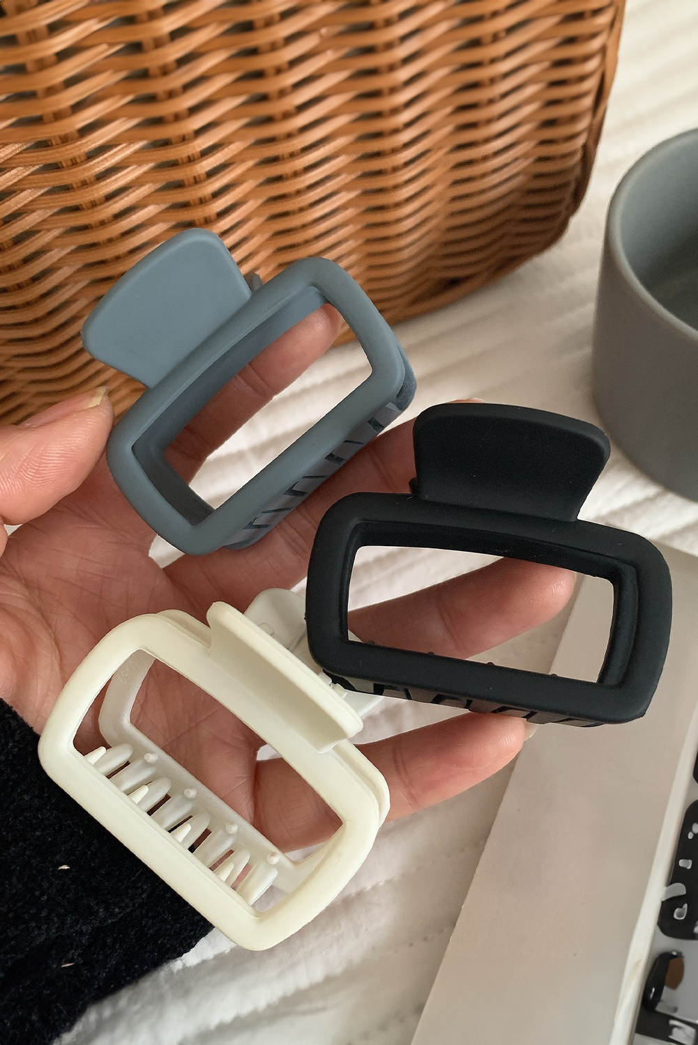 Rosy Flower Hair Claw Clip