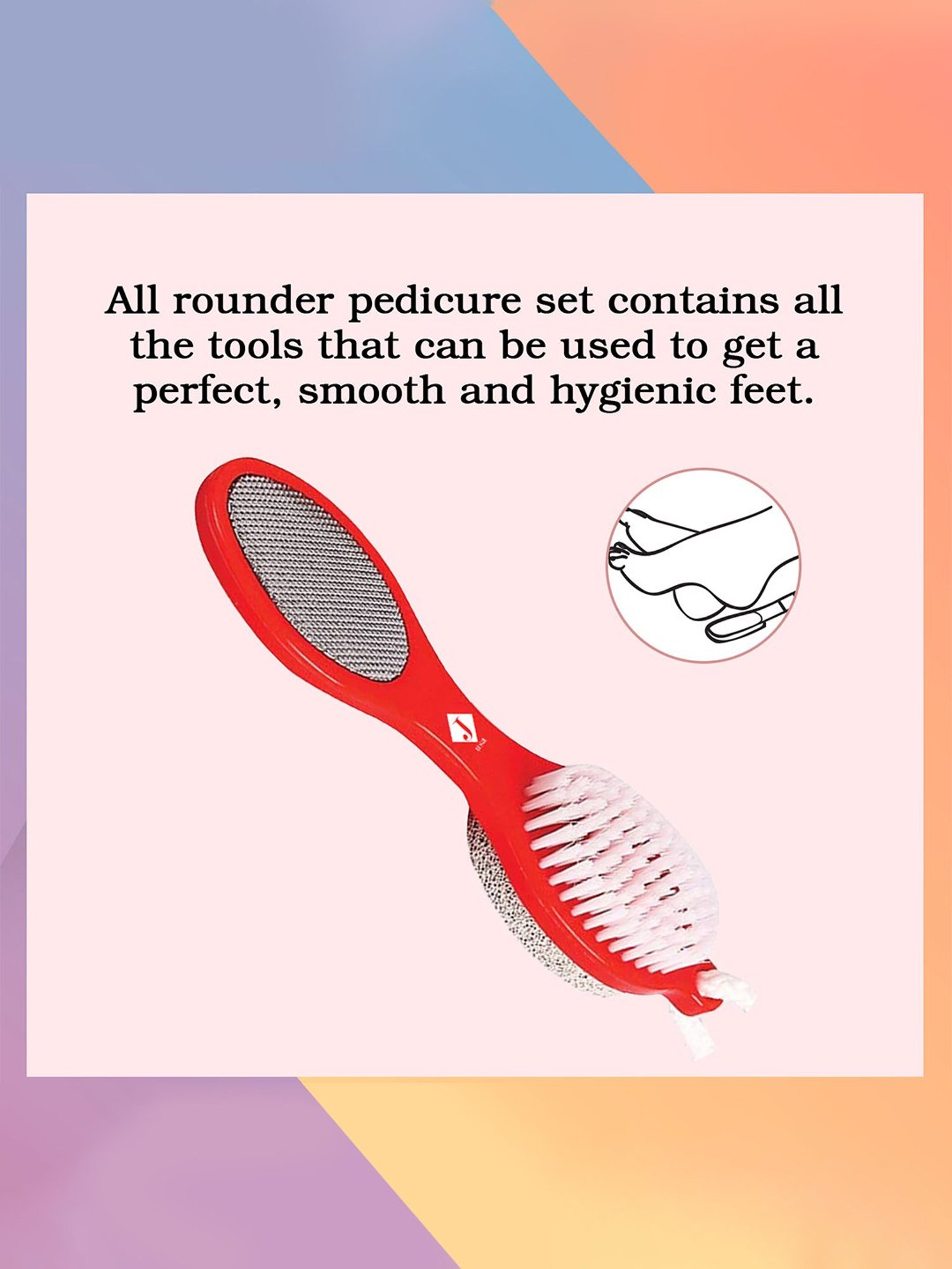 Raaga Professional Pedicure & Manicure 6 Step Single Use Kit Strawberry - 6 Sachets