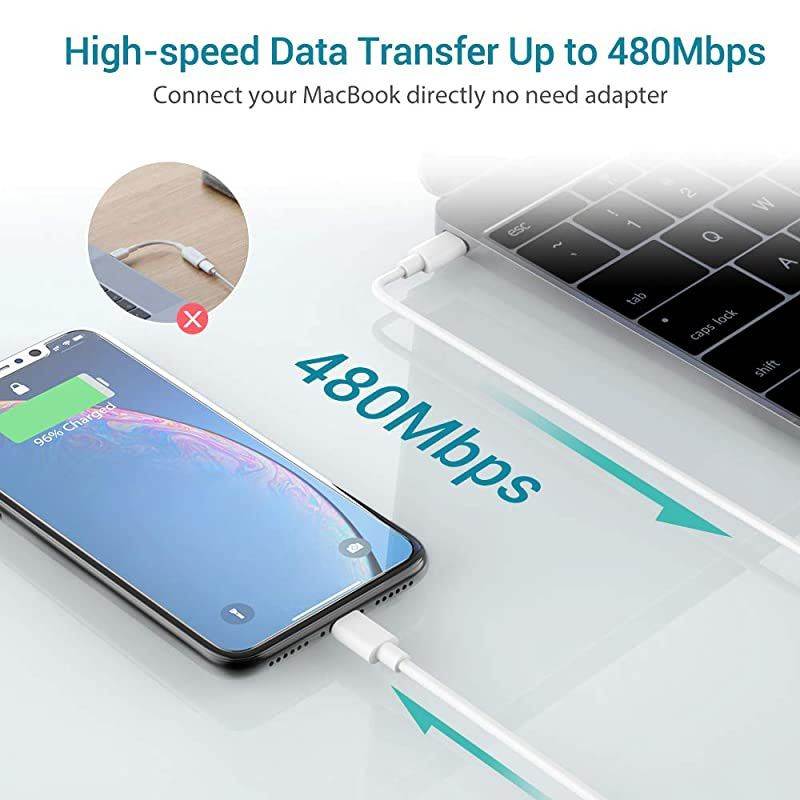 iPhone Fast Charger Apple Certified  18W USB C Power Delivery Wall Charger Plug with 6FT C to Lightning Cable MFi Certified Type C Charger for iPhone SE 2020 11 Xs Max XR X 8 Plus iPad Pro