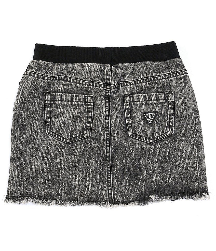 I.N. Girl Big Girls 7-16 Button-Front Denim A-Line Skirt