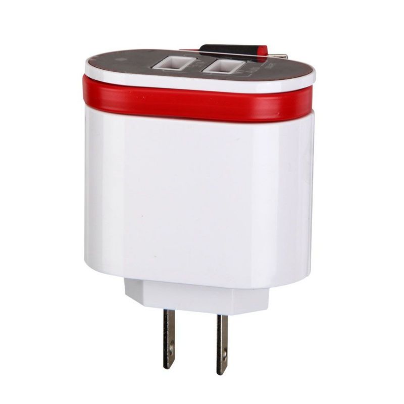 MYBAT Micro USB Travel Charger with Dual USB Ports(3.1A), White