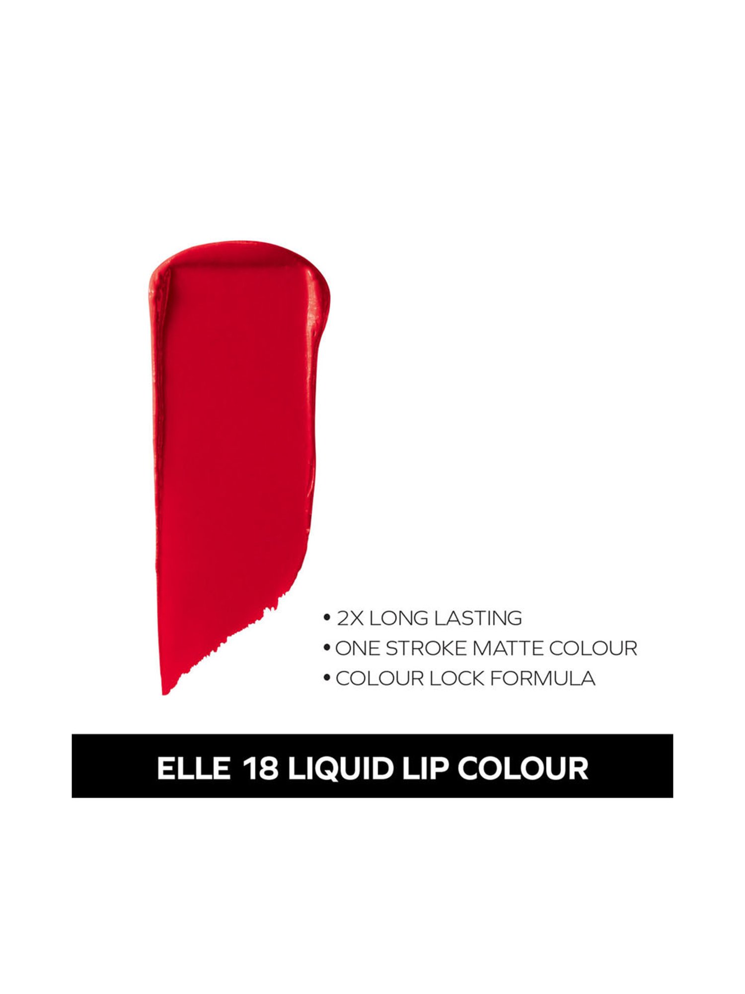 Elle 18 Liquid Lip Colour Rhubarb Red - 5.6 ml