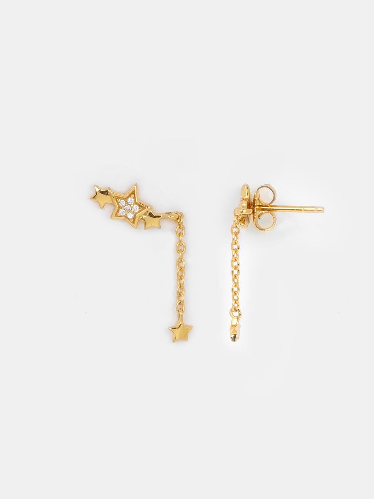 Shaya Gold Plated Sky Full of Stars Earrings in 925 Silver