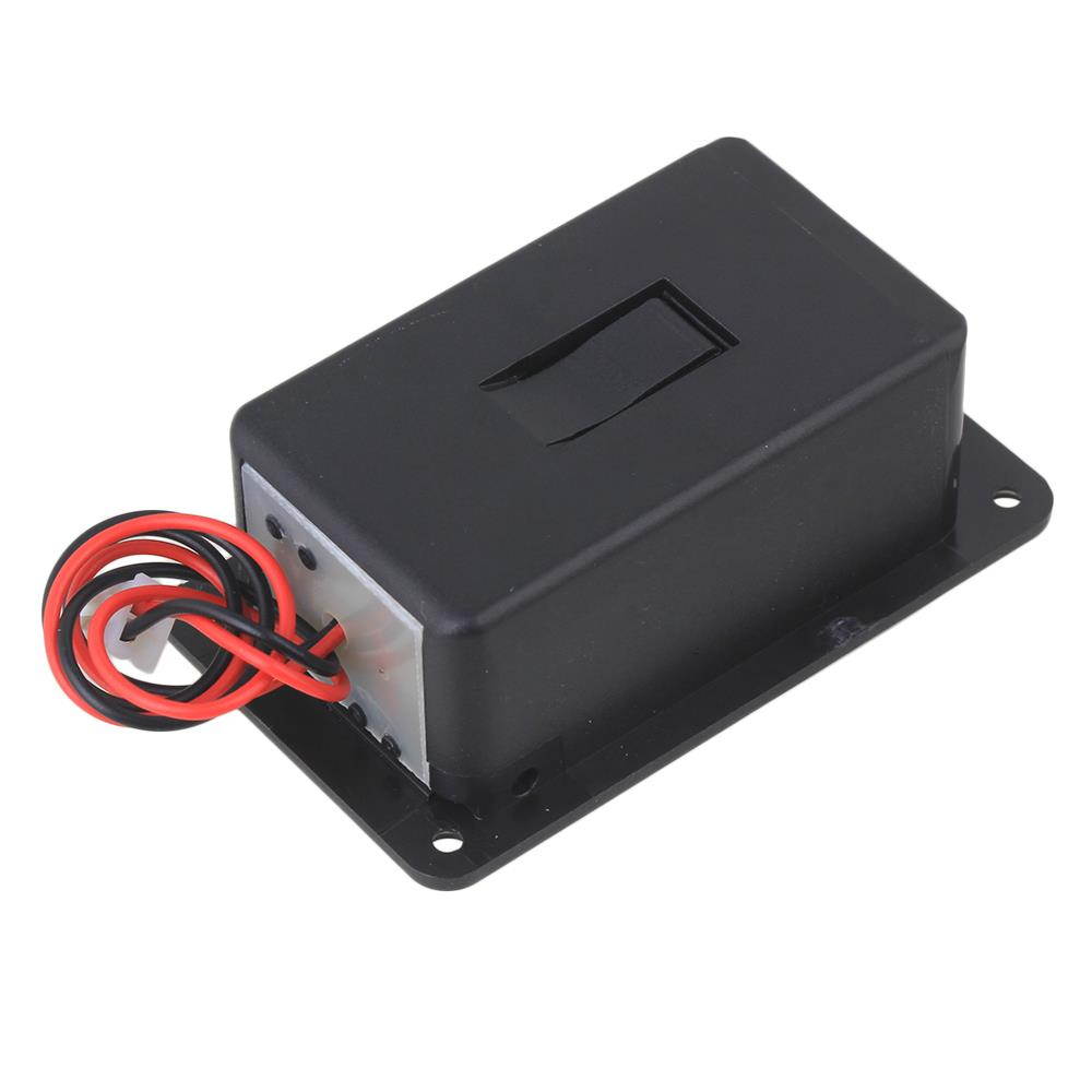 BQLZR 6.9cm Length Black Flat Mounting Battery Case Cover for Guitar Bass Music Parts