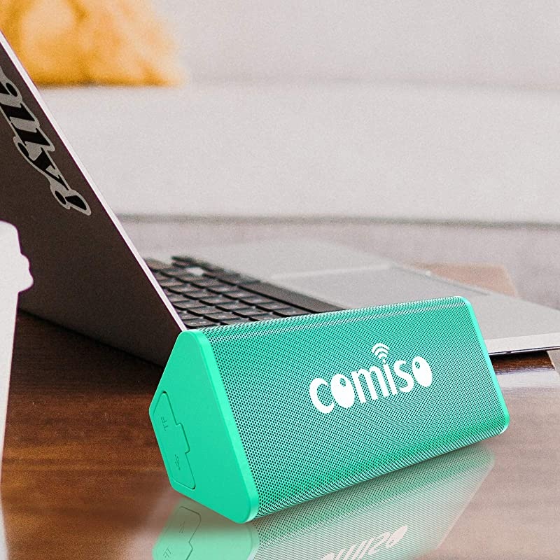 Bluetooth Speakers, IPX7 Waterproof Wireless Portable Speaker 10W Loud Crystal Clear Stereo Sound, 20 Hours Playtime Bluetooth 5.0 Built-in Mic for Call, Travel, Outdoor, Backyard