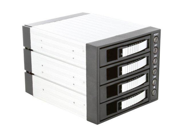 iStarUSA BPU-340SATA-RED 3x5.25" to 4x3.5" SAS/SATA 6.0 Gb/s Hot-Swap Cage