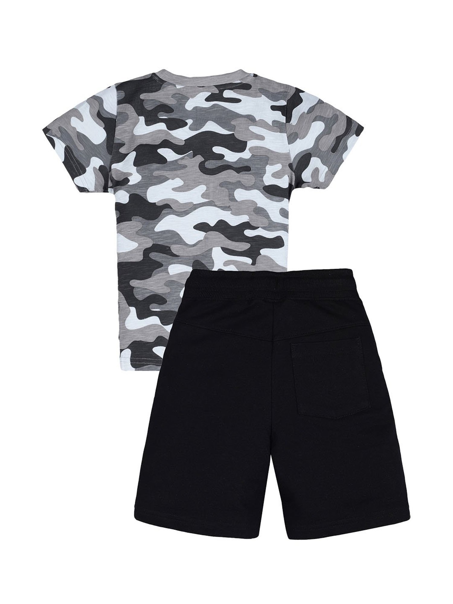 Plum Tree Kids Multicolor Printed T-Shirt with Shorts