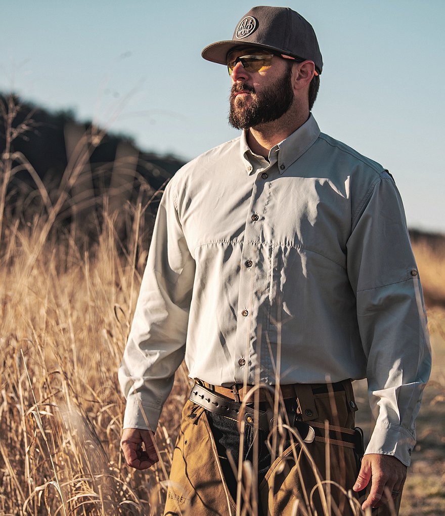 Beretta Solid TM Tech Long-Sleeve Woven Shirt
