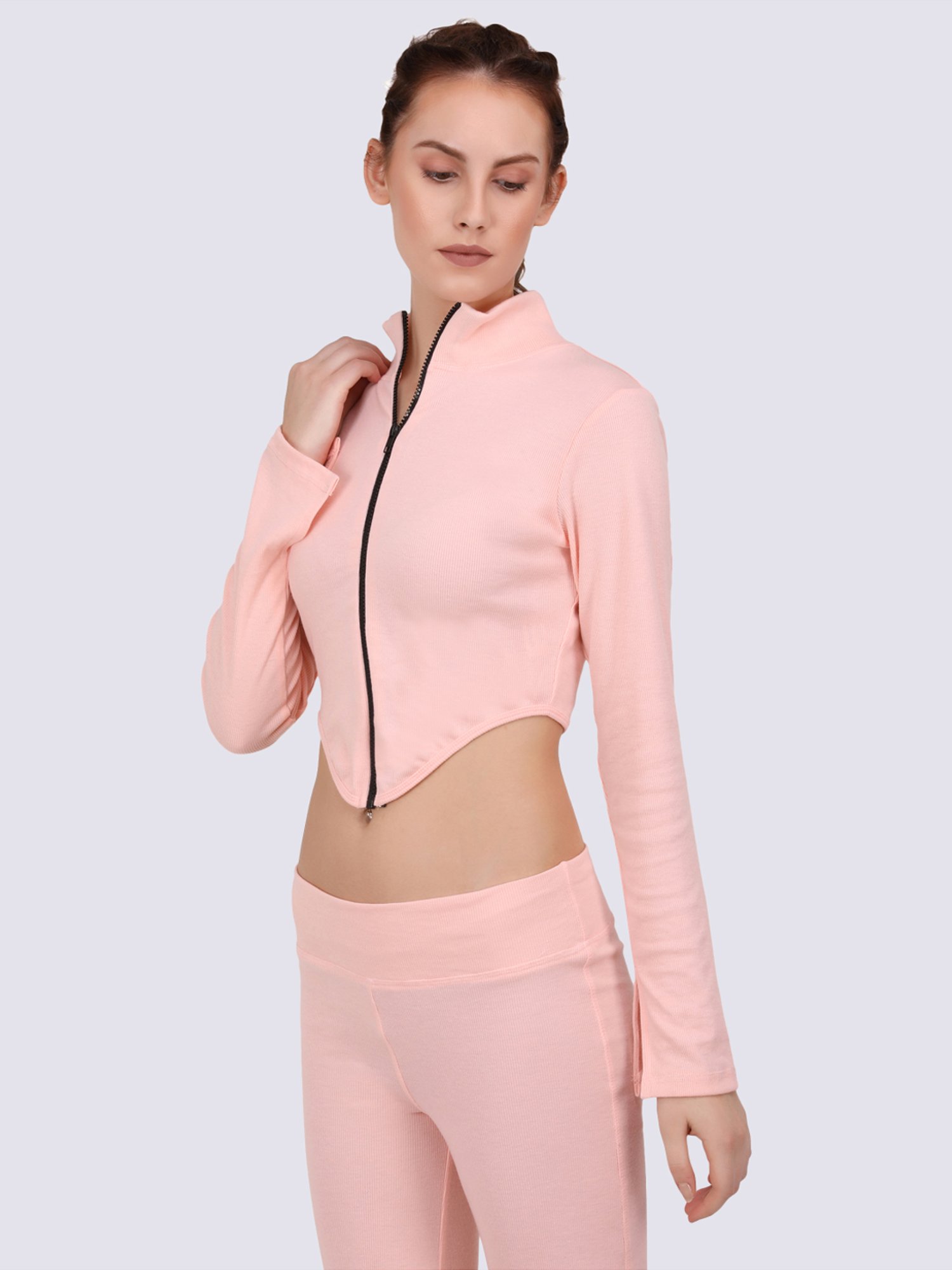 EVERDION Peach Cotton Sports Top