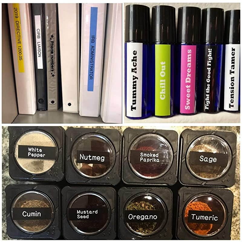 Tze Tape Tze231 TZe131 Tze335 12mm Laminted Labeing Tape Compatible for Brother PTD210 PTD200 PTH110 PTH100 PTD400 PTD600 PTP700 PT1880 PT1890C Label Maker 047 x 262 3Pack