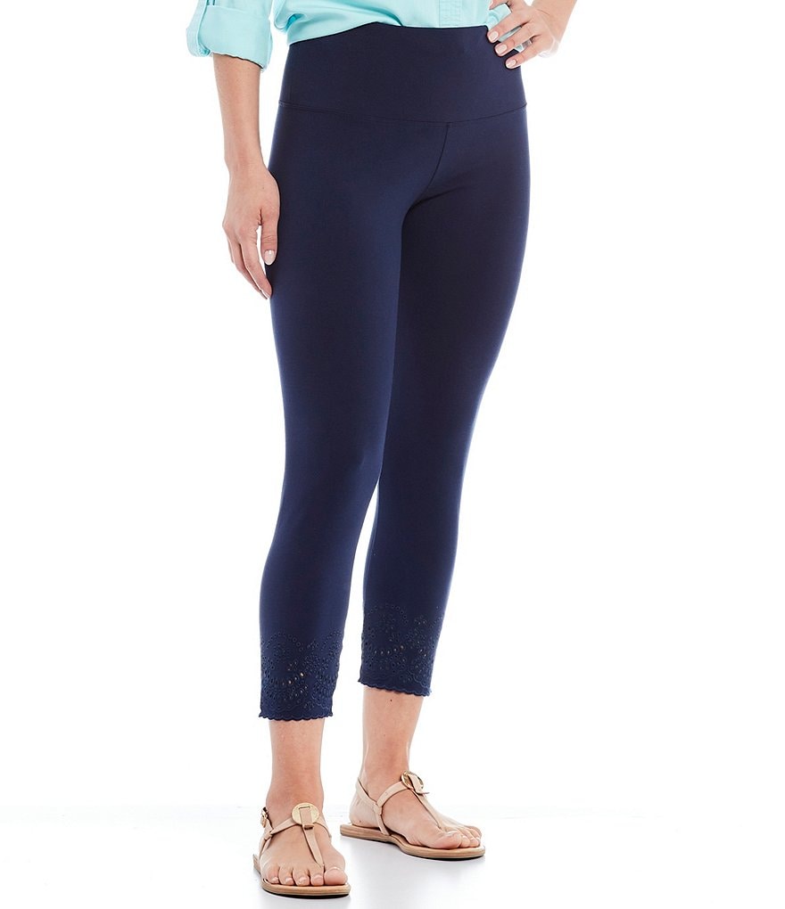 Commando Faux Leather Crocodile-Embossed Legging