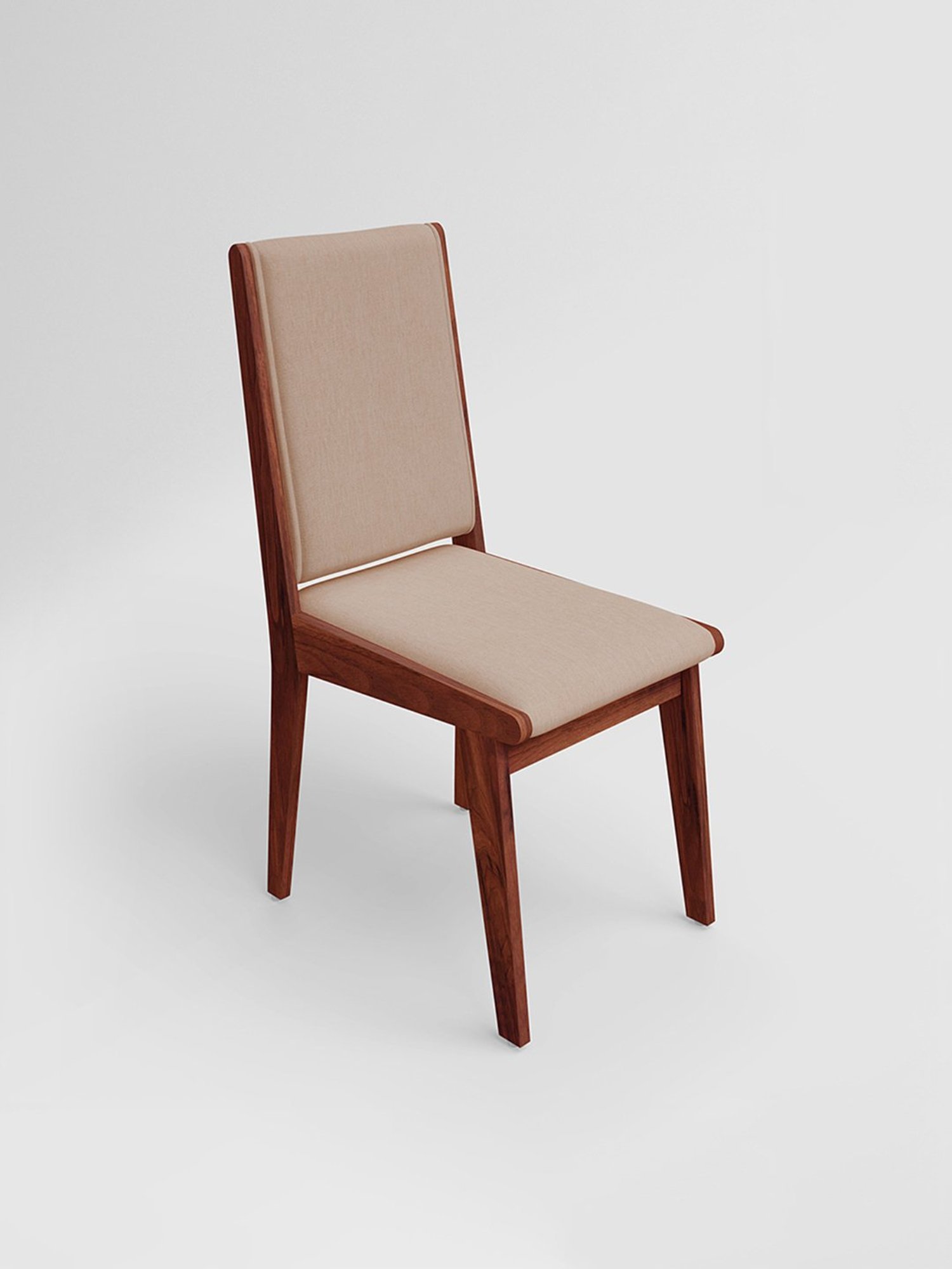 Godrej Interio Bliss Beige Sheesham Wood Dining Chair (Set of 2)