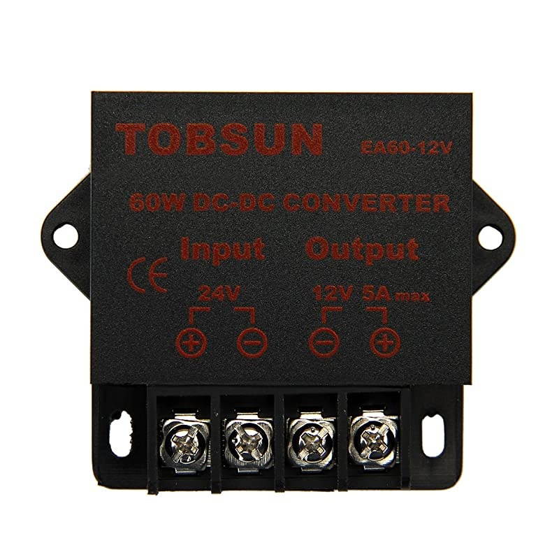 DC 24V to 12V 5A 60W Converter Step Down Regulator for Car Low Voltage Transformer