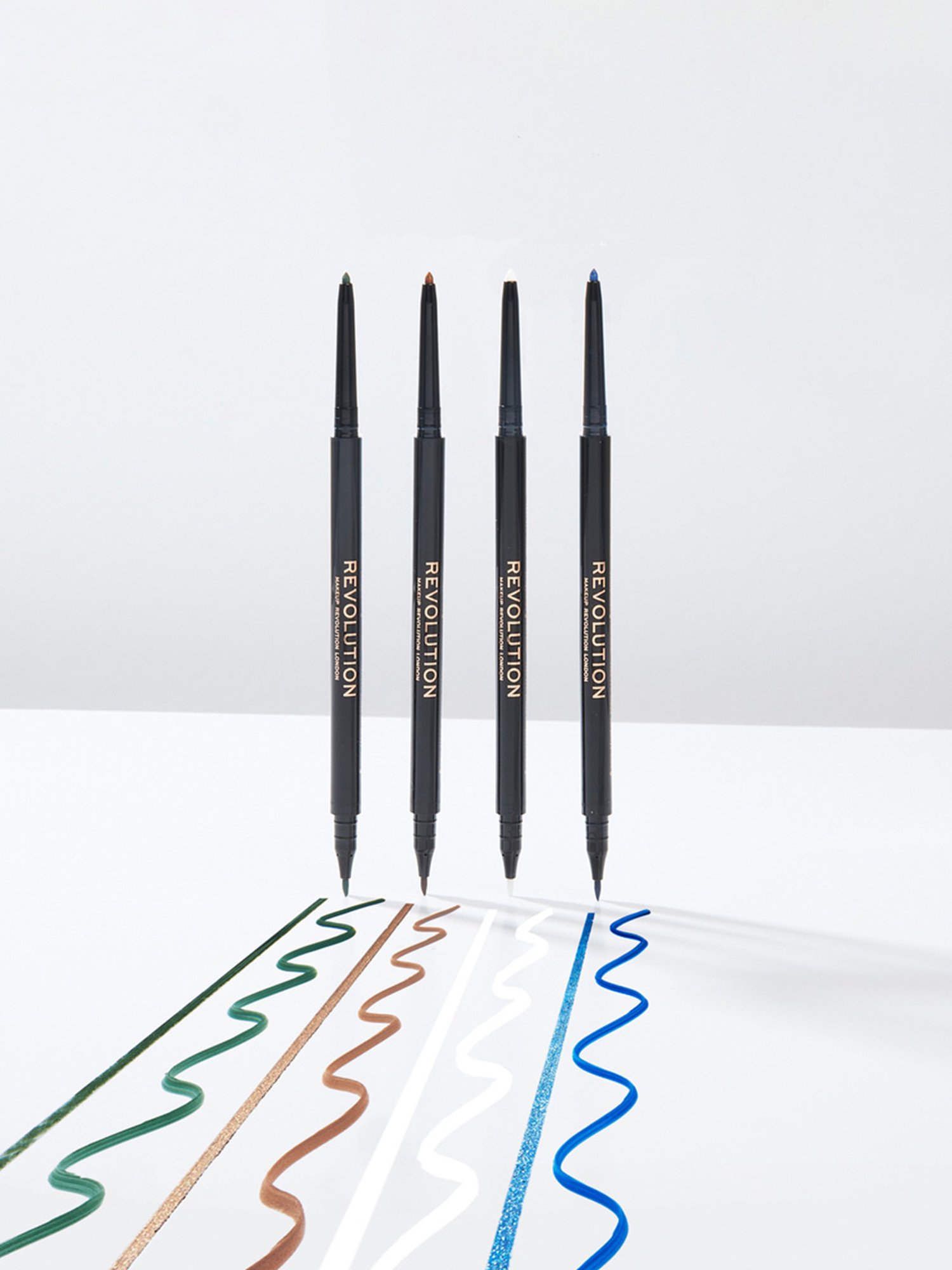 KINDED Liquid Eye Liner Golden Glaze & Greyish Silver Combo