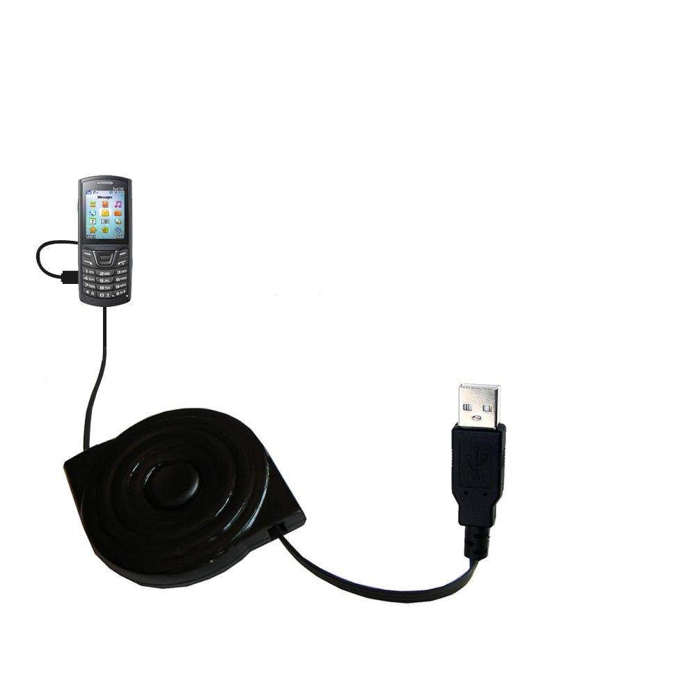compact and retractable USB Power Port Ready charge cable designed for the Samsung Squash and uses TipExchange