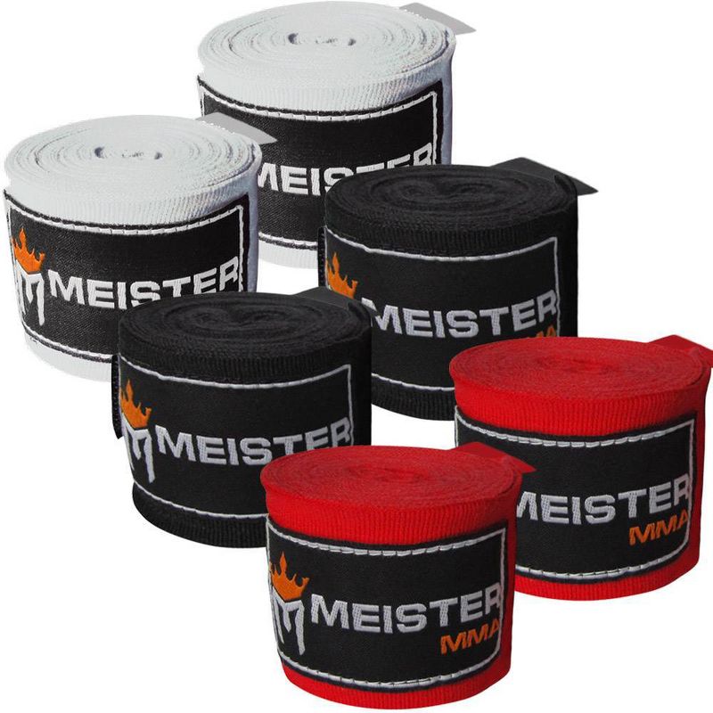 Meister 180" MMA and Boxing Hand Wraps Pair 3pk