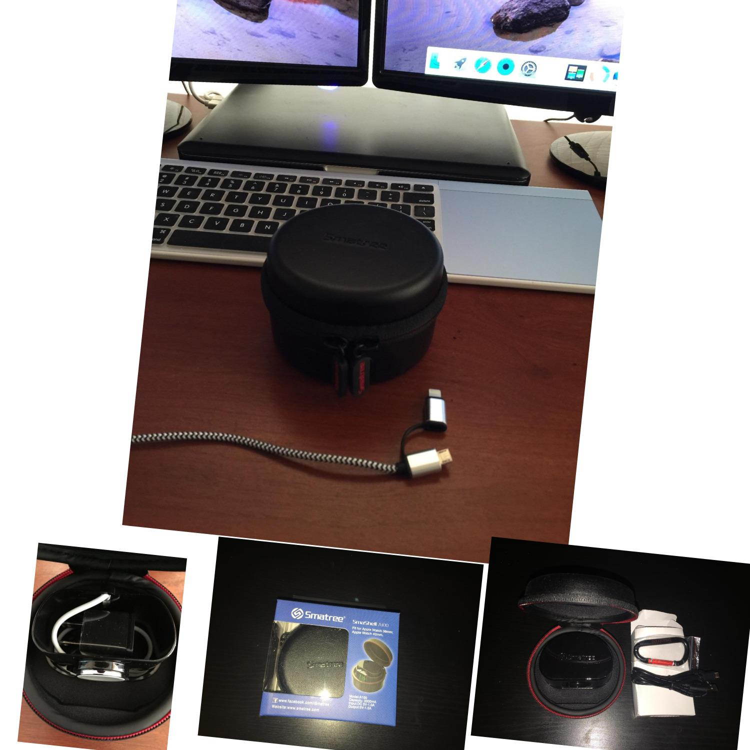 Smatree Charging Case for Apple Watch Series 1, Series 2, Series 3, Series 4 ...