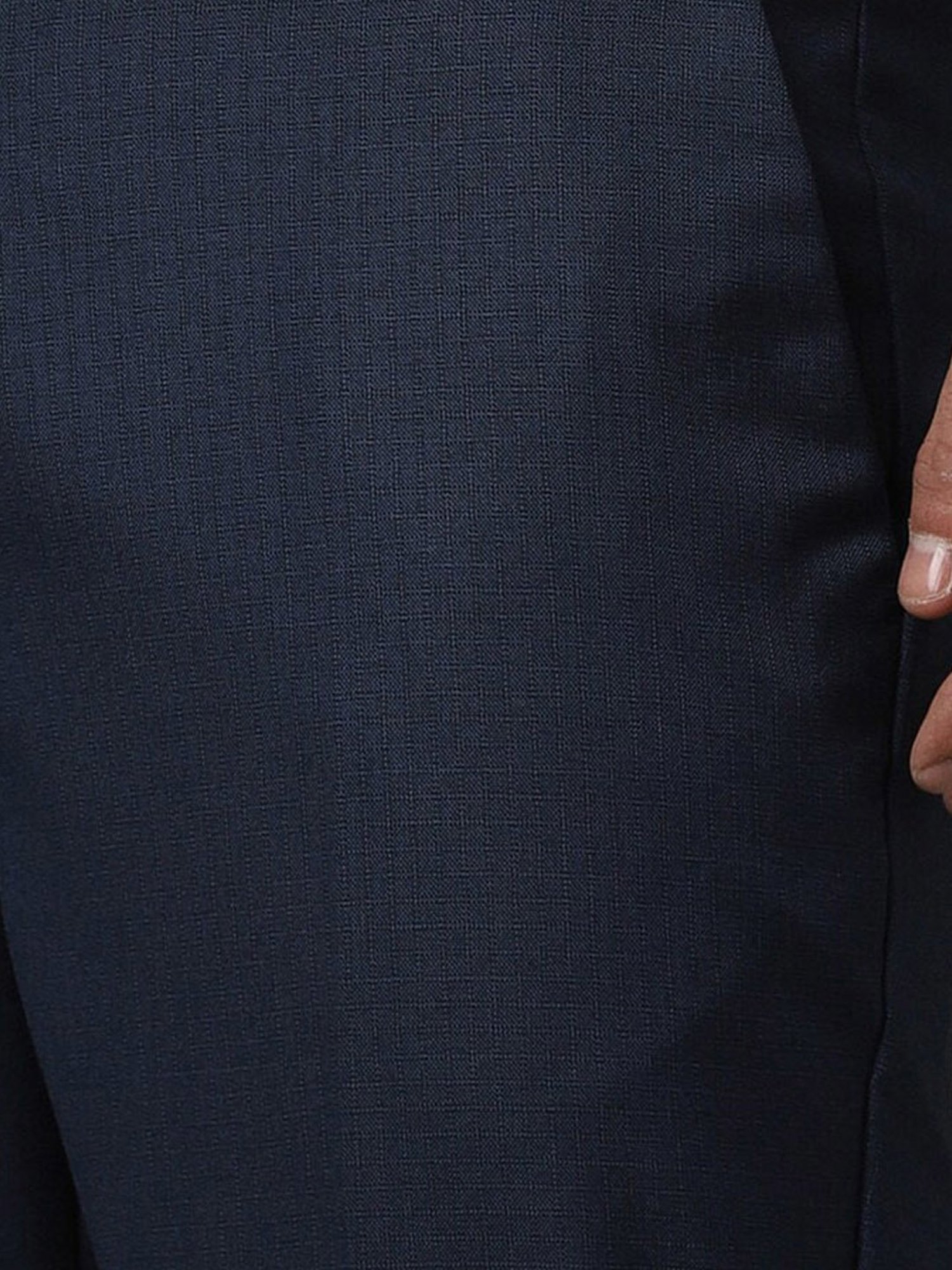 Louis Philippe Sport Navy Slim Fit Trousers
