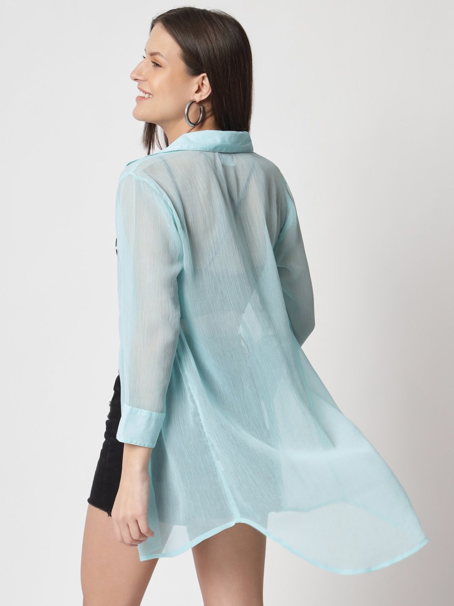 Anvi Be Yourself Turquoise Shirt