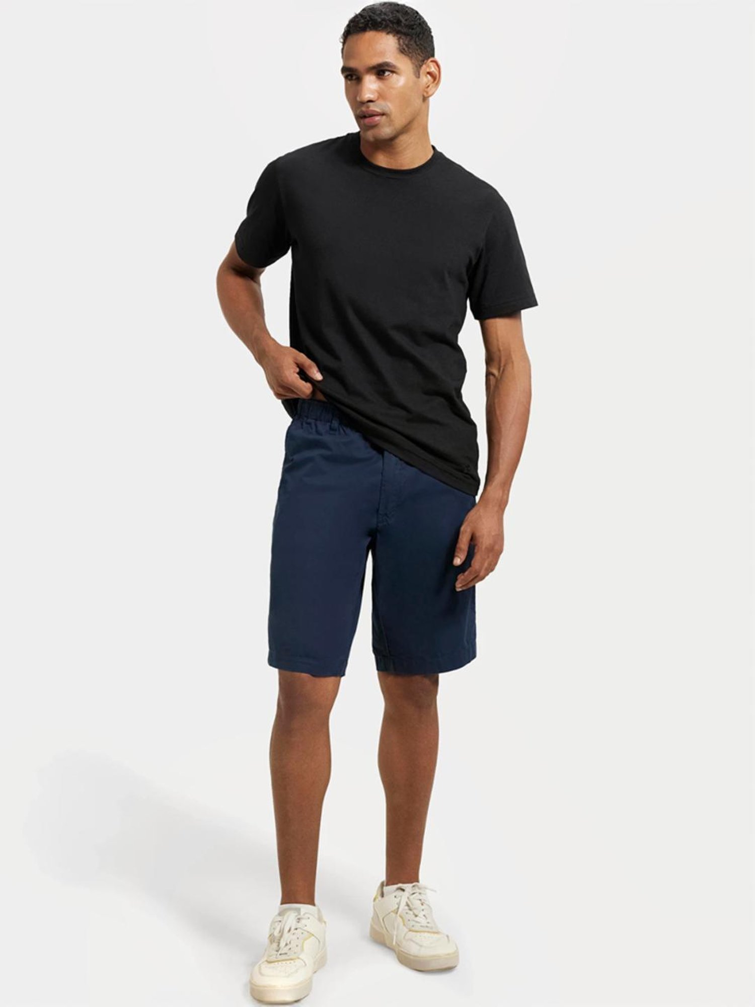 Jockey 1203 Blue Super Combed Mercerised Cotton Shorts with Side Pocket