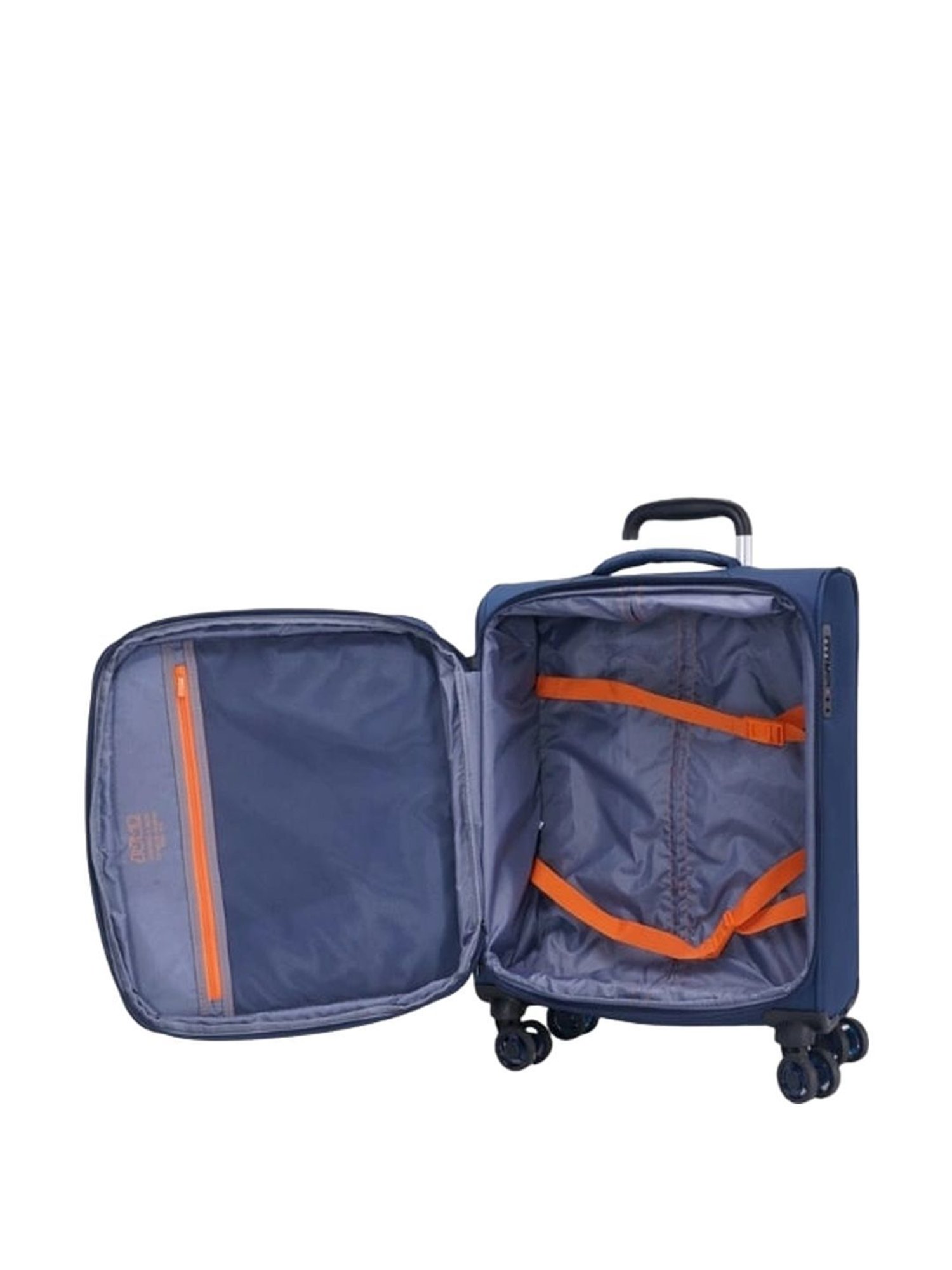 Jump Moorea 2 Navy 8 Wheels Small Soft Cabin Trolley Bag