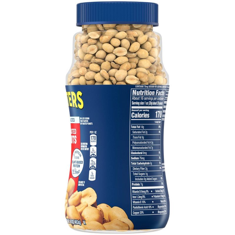Planters Heart Healthy Lightly Salted Dry Roasted Peanuts - 16oz