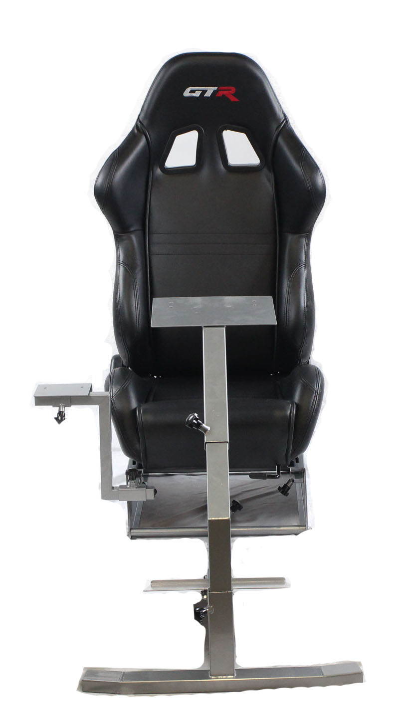 GTR Simulator Touring Model with Real Racing Seat, Driving Simulator Cockpit Gaming Chair with Gear Shifter Mount