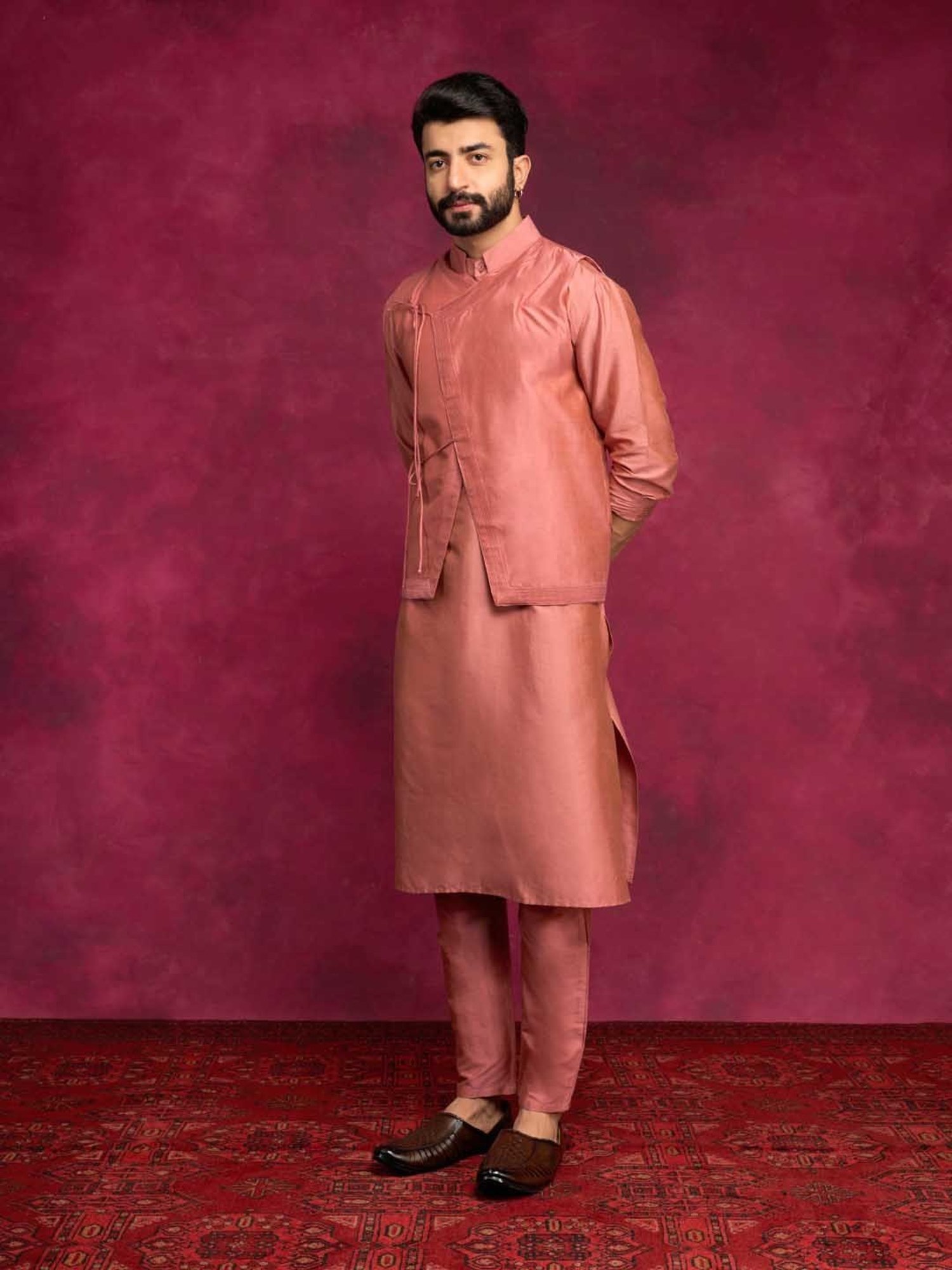 Abhishti Brown Straight Fit Kurta