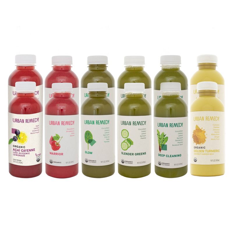 Urban Remedy Organic Low Glycemic Juice Cleanse - 12ct/16 fl oz