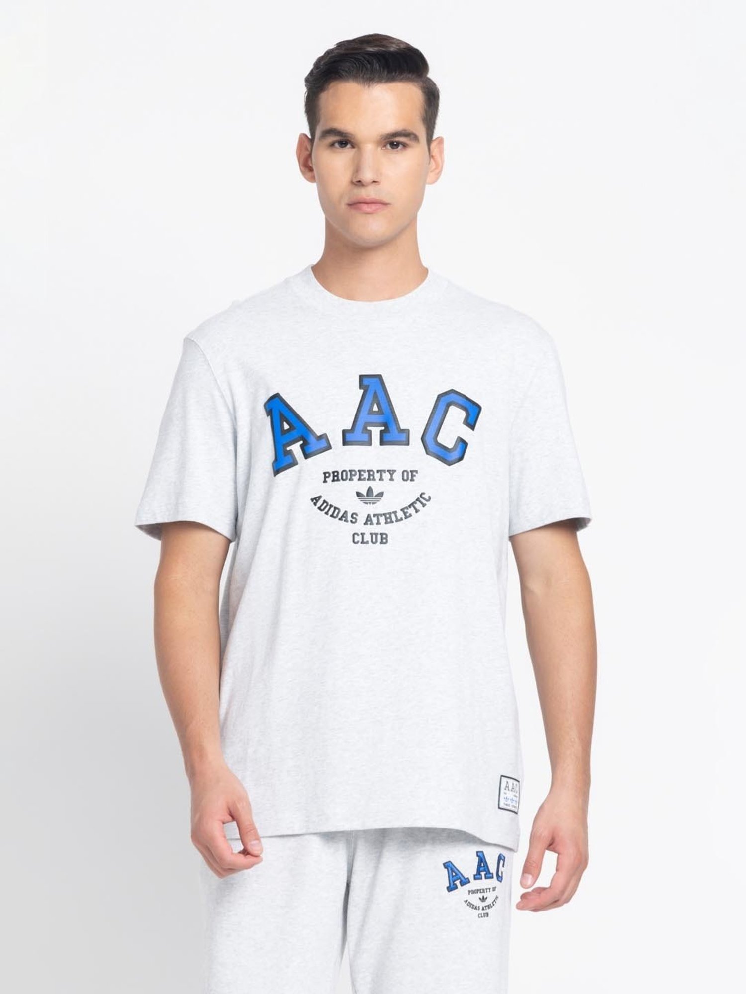 Adidas Originals White Regular Fit Printed T-Shirt