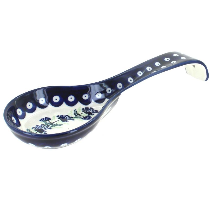 GG Collection Grazia Cream Ceramic Spoon Rest With Metal Holder