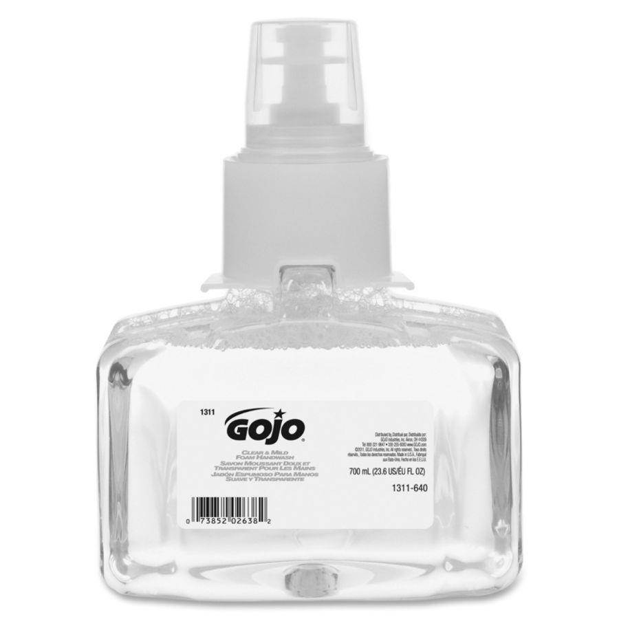 GOJO 131103 Clear and Mild Foam Handwash, 700mL Refill, 1 Each