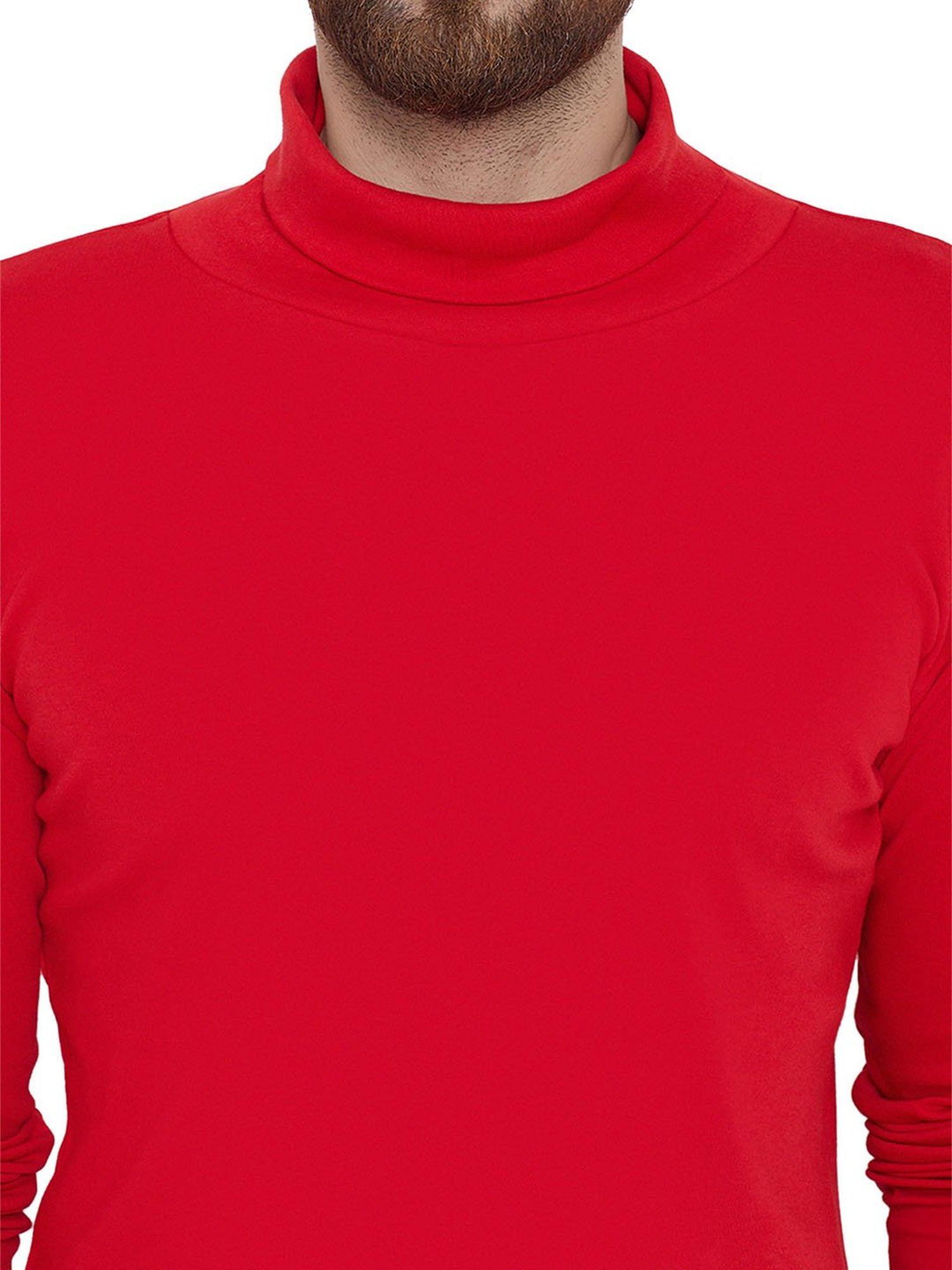 Hypernation Red High Neck T-Shirt