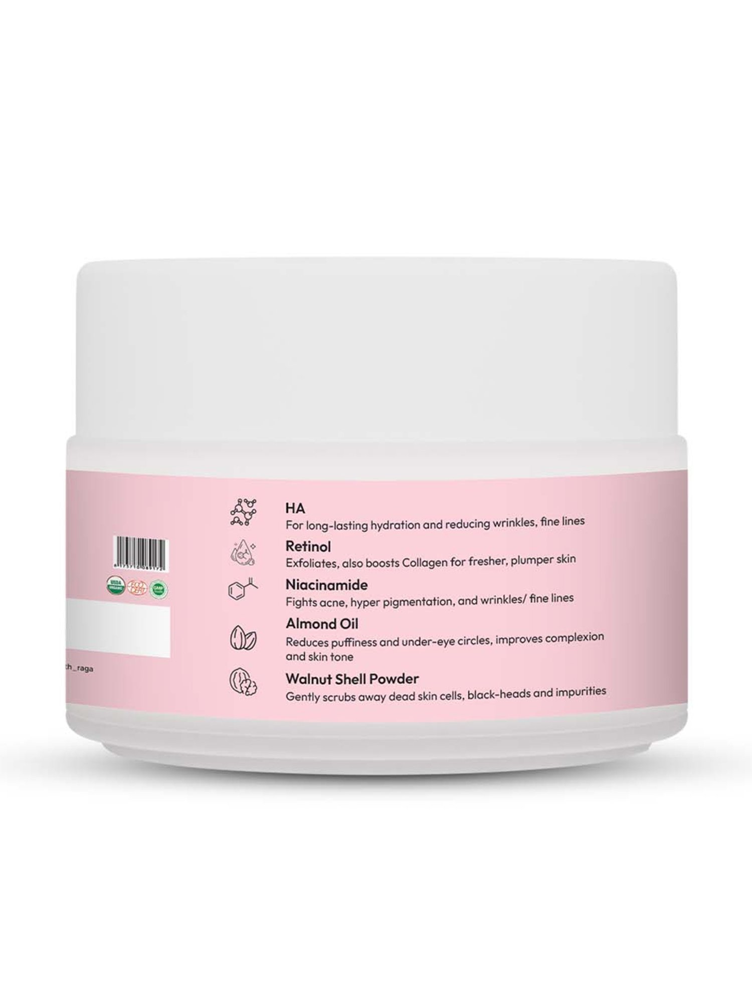 Earthraga HA + Retinol Face Scrub - 100 ml