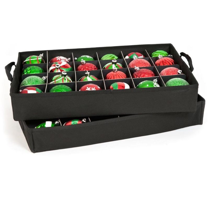 Tree Keeper 2-Tray Red Christmas Ornament Storage Bag - Holds up to 48 Ornaments