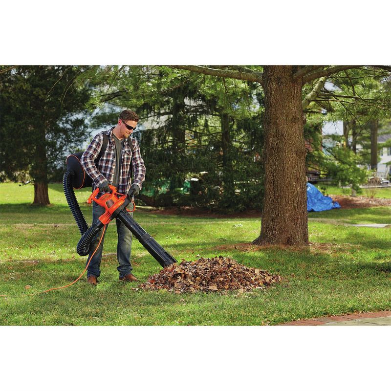 Black & Decker BV6000 12 Amp High Performance Two Speed Handheld Electric Mulcher Blower Vac