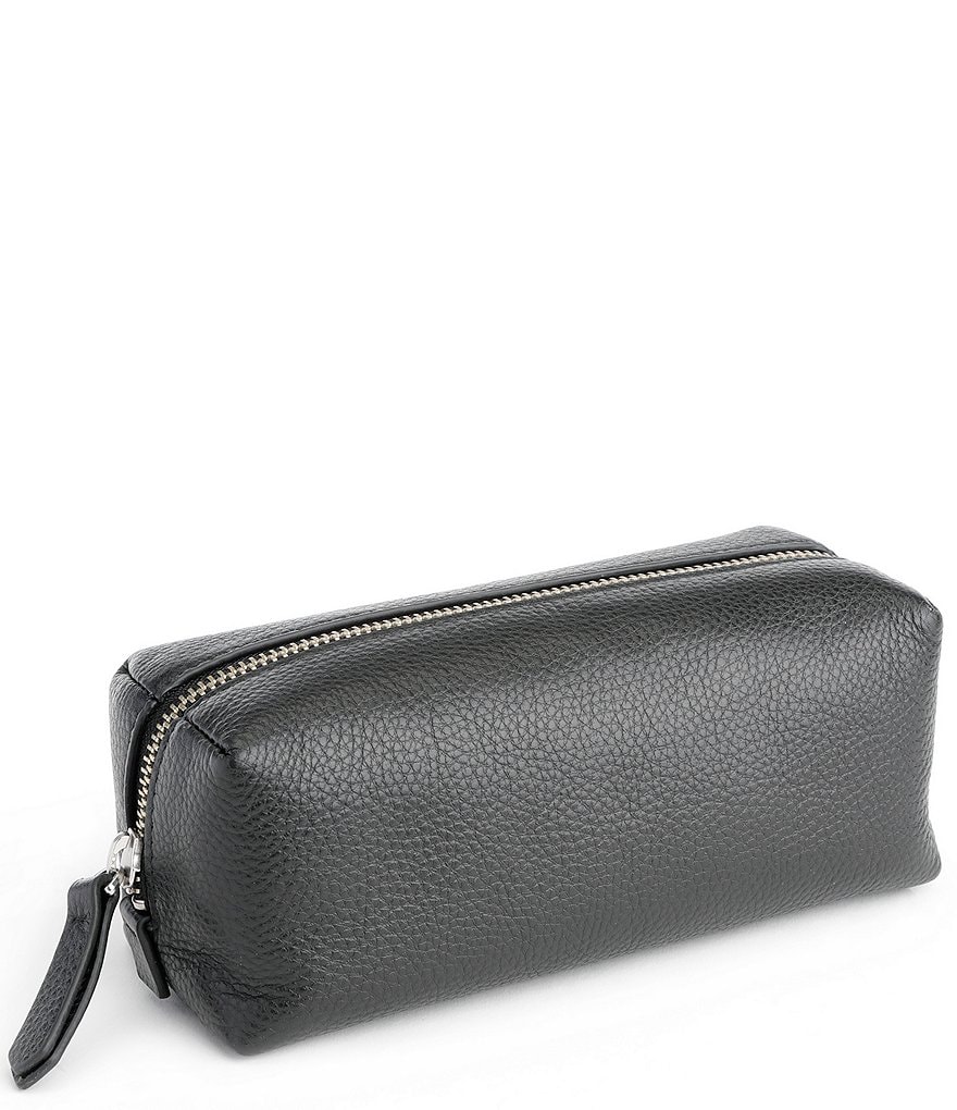 ROYCE New York Leather Zippered Travel Utility Bag