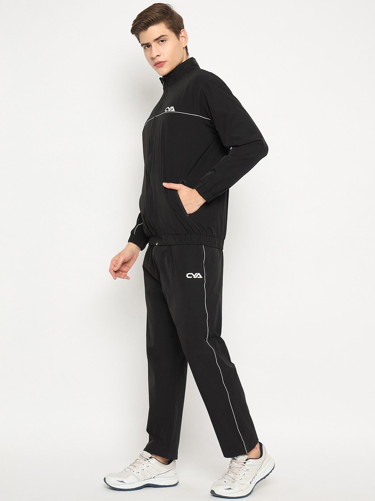 Club York Black Regular Fit Tracksuit