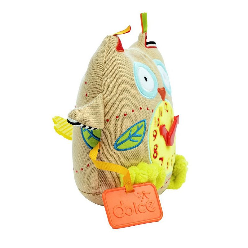 Dolce My First Owl Clock  Stuffed Animal And Plush Toy