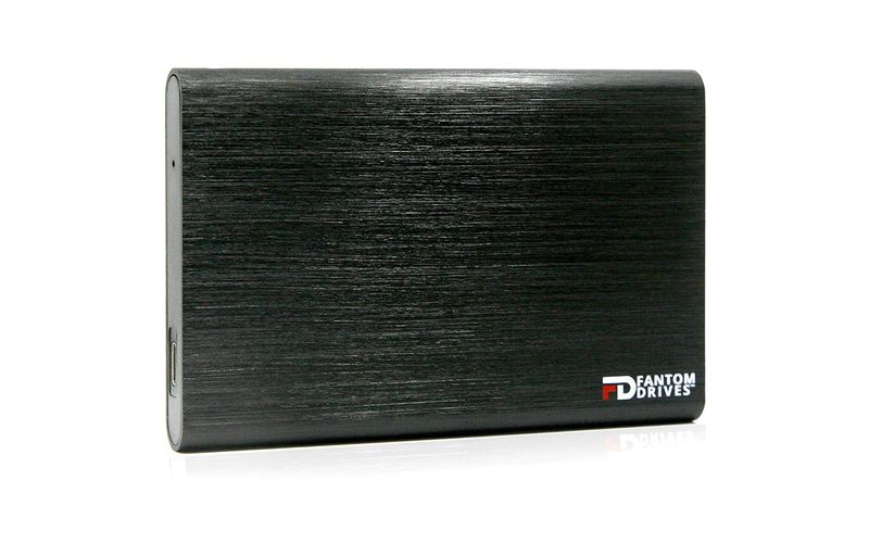 MicroNet GF3BMC2000SSHD 2 TB Portable Hybrid Hard Drive - External - Black - USB 3.1 (Gen 2) - 5 Year Warranty