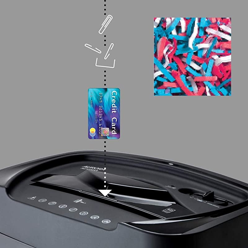 Professional 12Sheet Crosscut PaperCredit Card Shredder with overheat Protection Fast Shred Speed