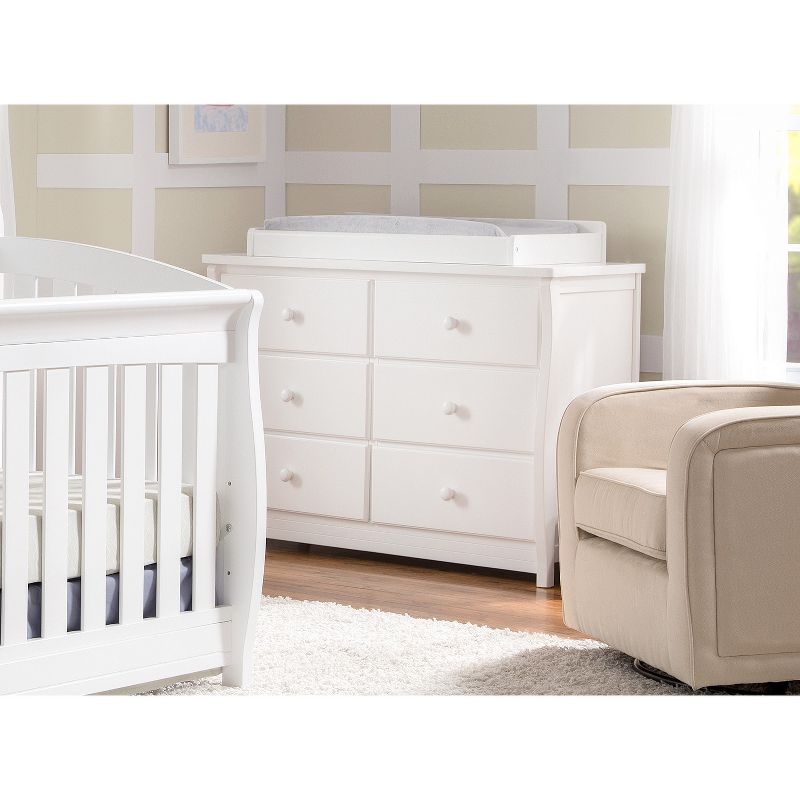 Delta Children Clermont 6-Drawer Dresser - Bianca