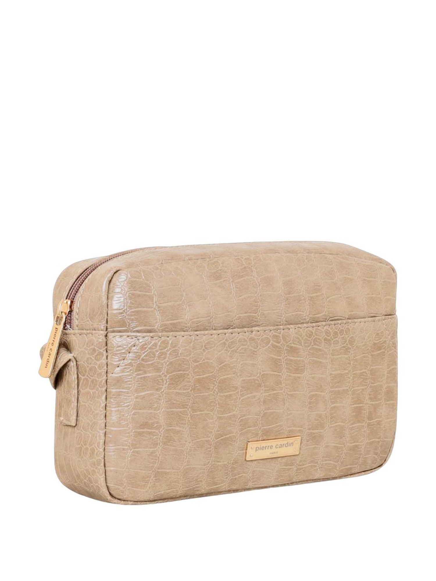 Pierre Cardin Beige Textured Sling Handbag