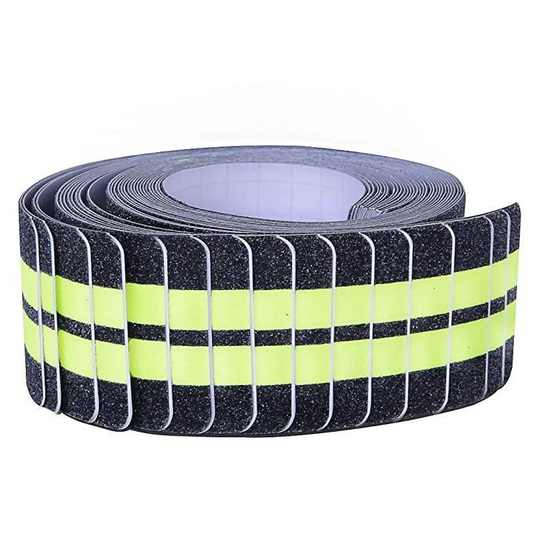 in X 4 in AntiSlipGlowinDark Tape Premium 15 PreCut Strips 80 Grit Anti Slip Adhesive Grip and Prevents Risk for Stairs or Other Safety Needs 15 Pack 019